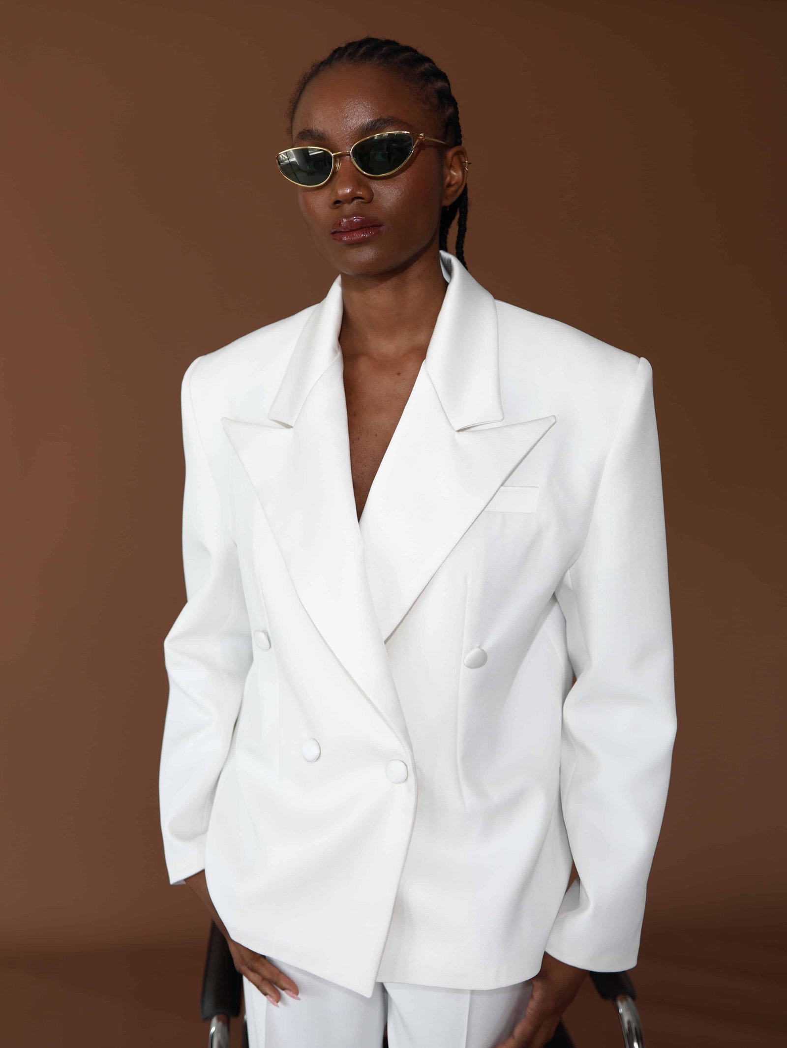 JUN BLAZER AND PANTS SET